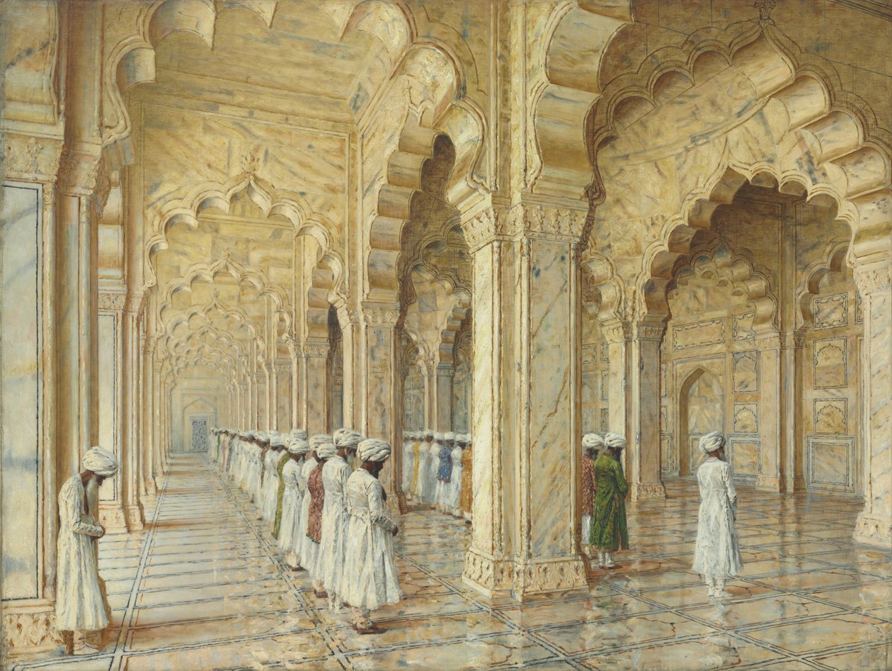 Agra'daki İnci Camii, 1870'lerin Sonu - 1880'lerin Başları by Vasili Vasilievich Vereshchagin