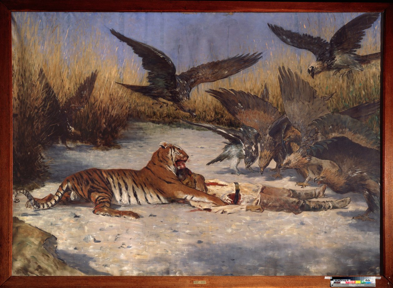 Bir Adam Yiyen - Boyama Vasili Vasilyevich Vereshchagin (Vassili Vereshchagin) (1842-1904), tuval üzerine yağlıboya, yaklaşık 1870-1880, Rus sanatı 19. yüzyıl - Bölgesel W Wereshchagin Sanat Müzesi, Mykolaiv (Ukrayna ) by Vasili Vasilievich Vereshchagin