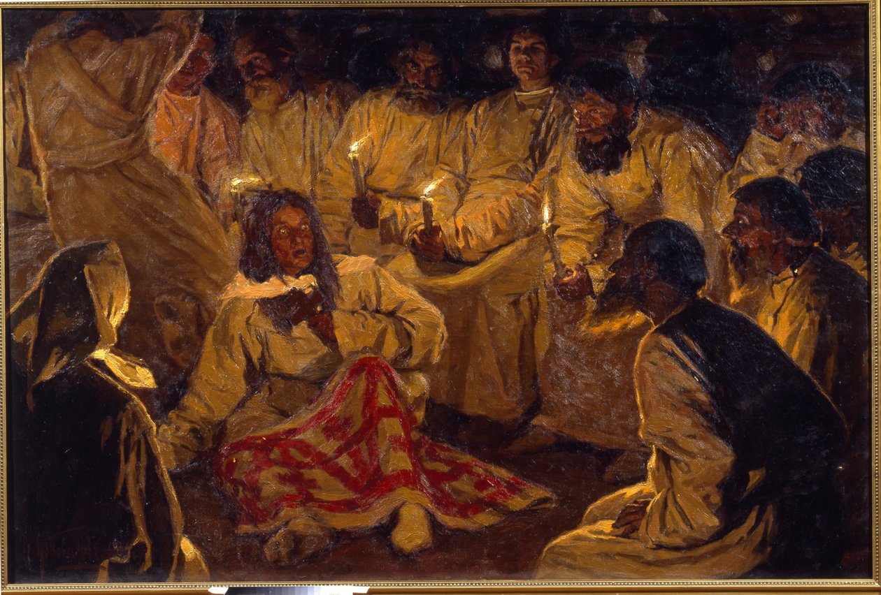 Orman kırbaçları - kamçılar - kamçılar - Yemek kamçıları - Konovalov, Vasily Vasilyevich (1864-1908) - Yerel Miras Müzesi, Volsk by Vasili Vasilyevich Konovalov