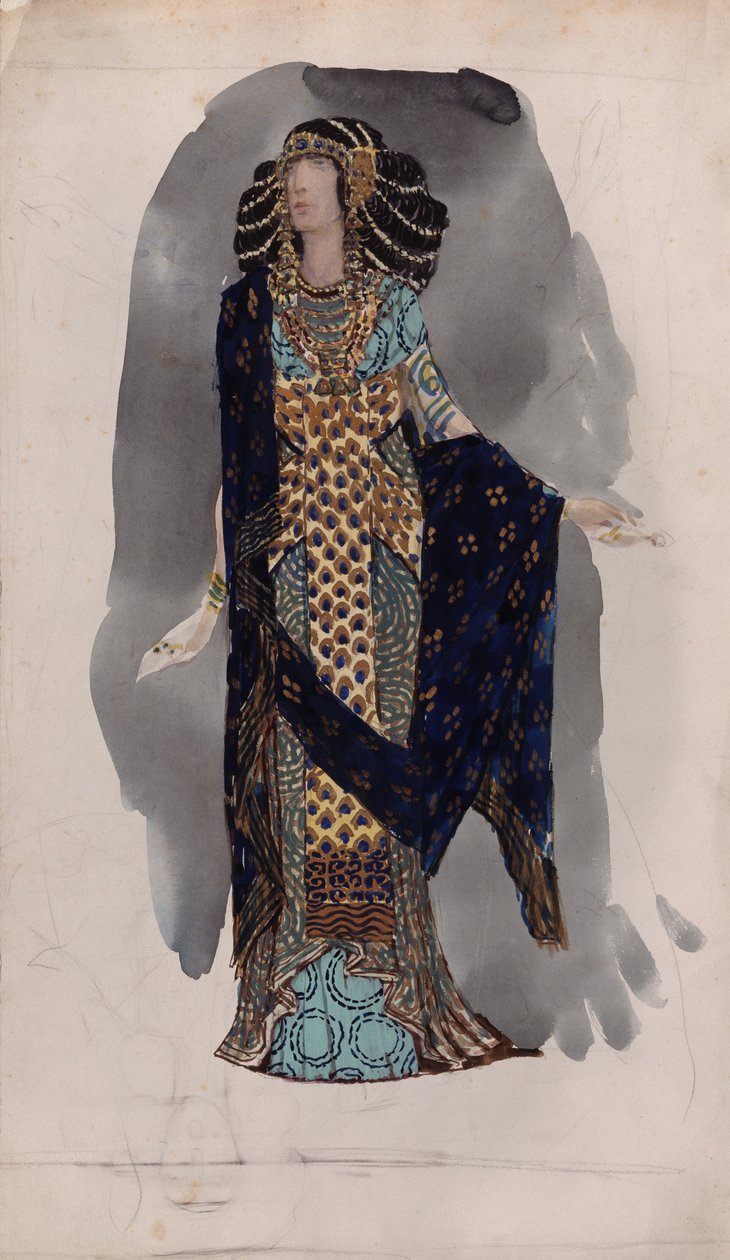 Seri Doğu dansçılarından kostüm tasarımı, 1900