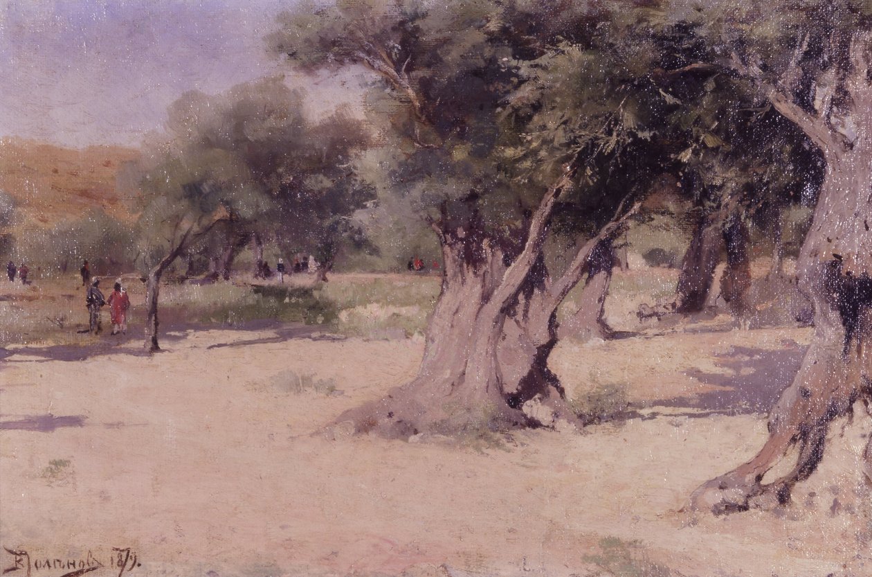 Kutsal Topraklarda Zeytin Ağaçları by Vasilij Dmitrievich Polenov