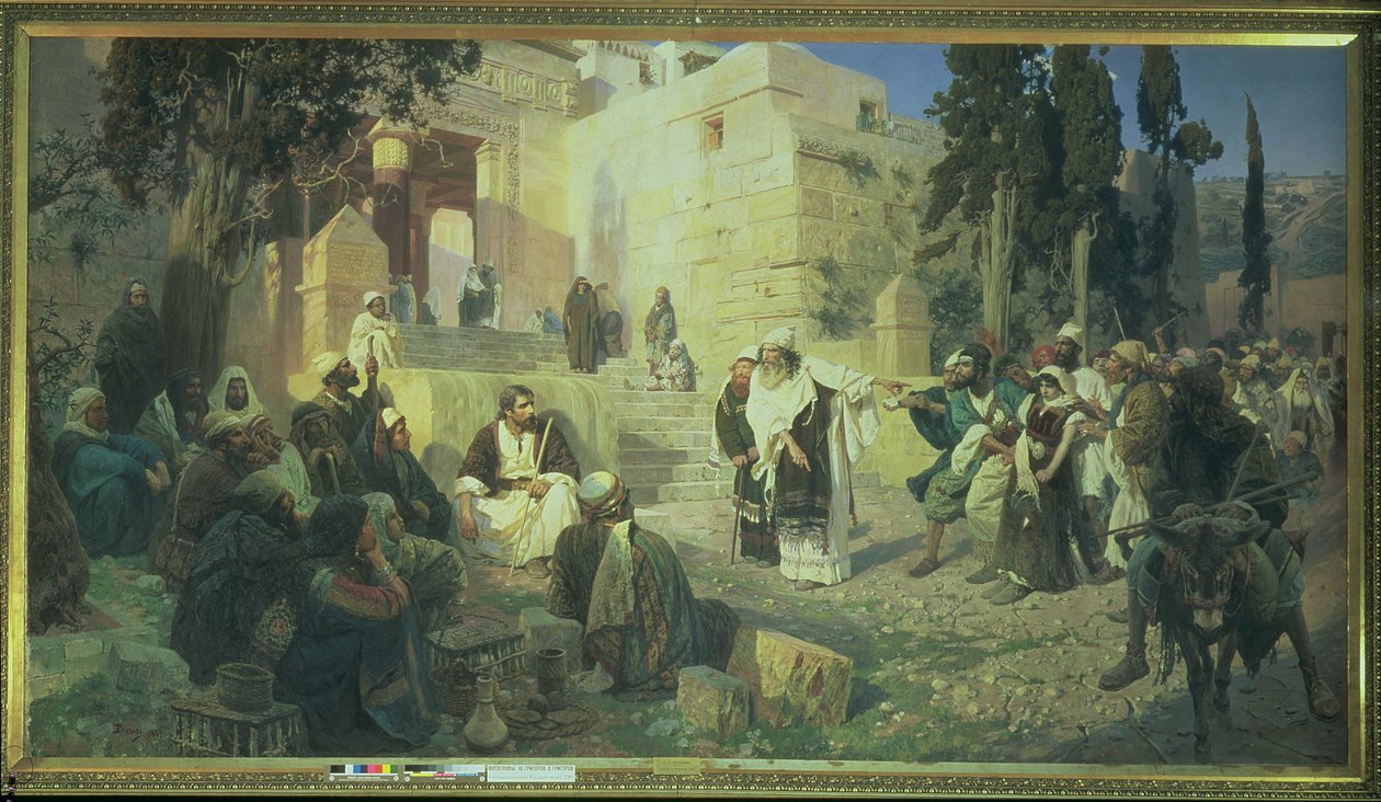 Mesih ve Zina Edilen Kadın, 1888 by Vasilij Dmitrievich Polenov