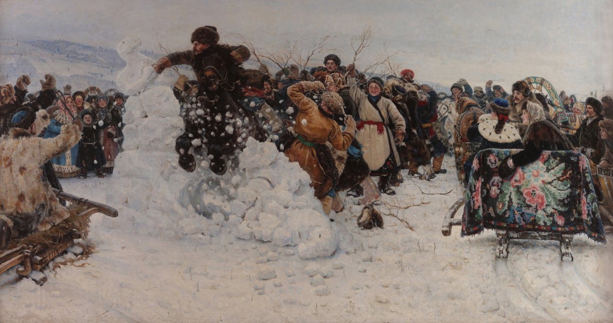 Kar Kasabası Almak by Vasilij Ivanovic Surikov