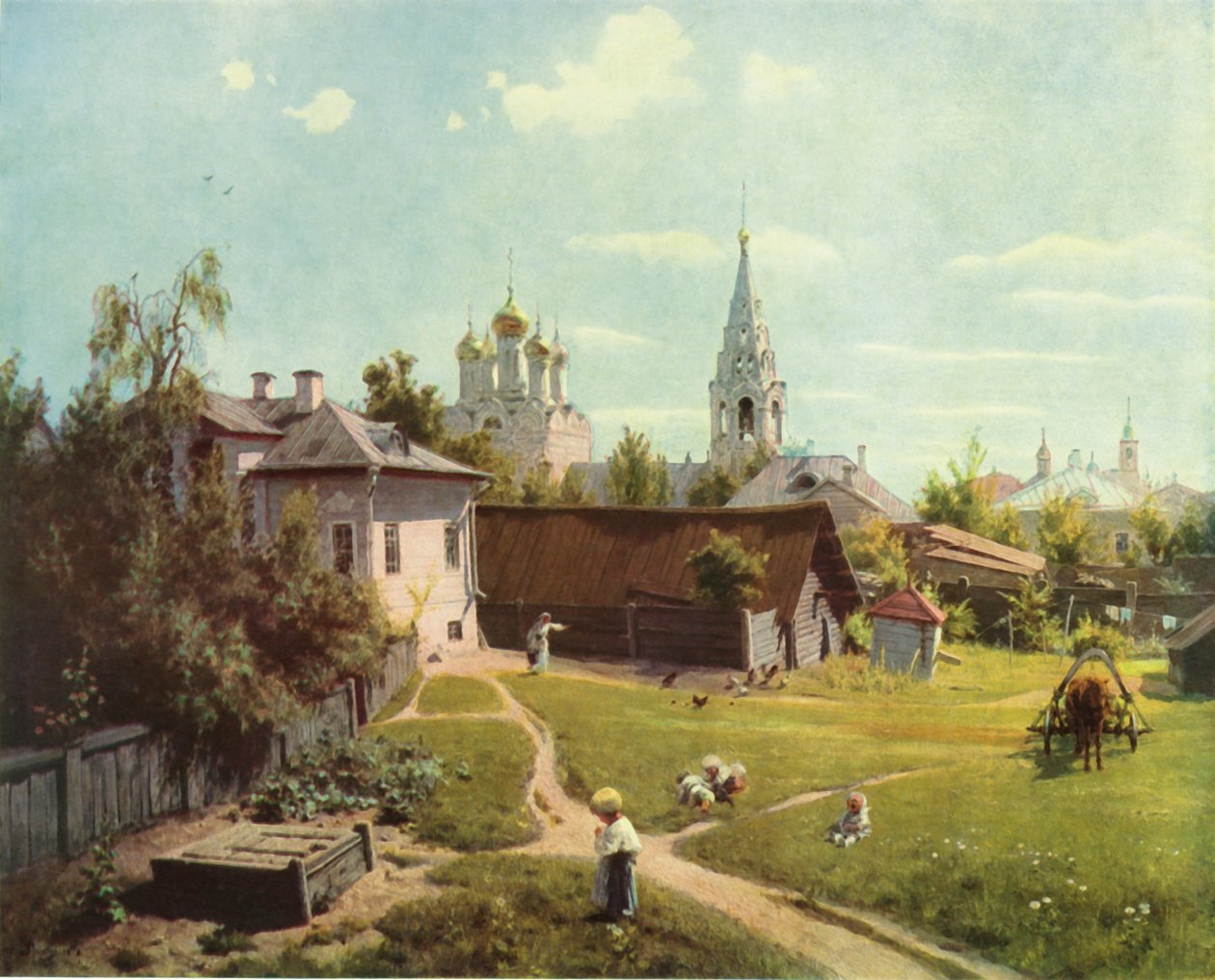 "Moskova Avlusu", 1878, 1965. by Vasilij Dmitrievic Polenov