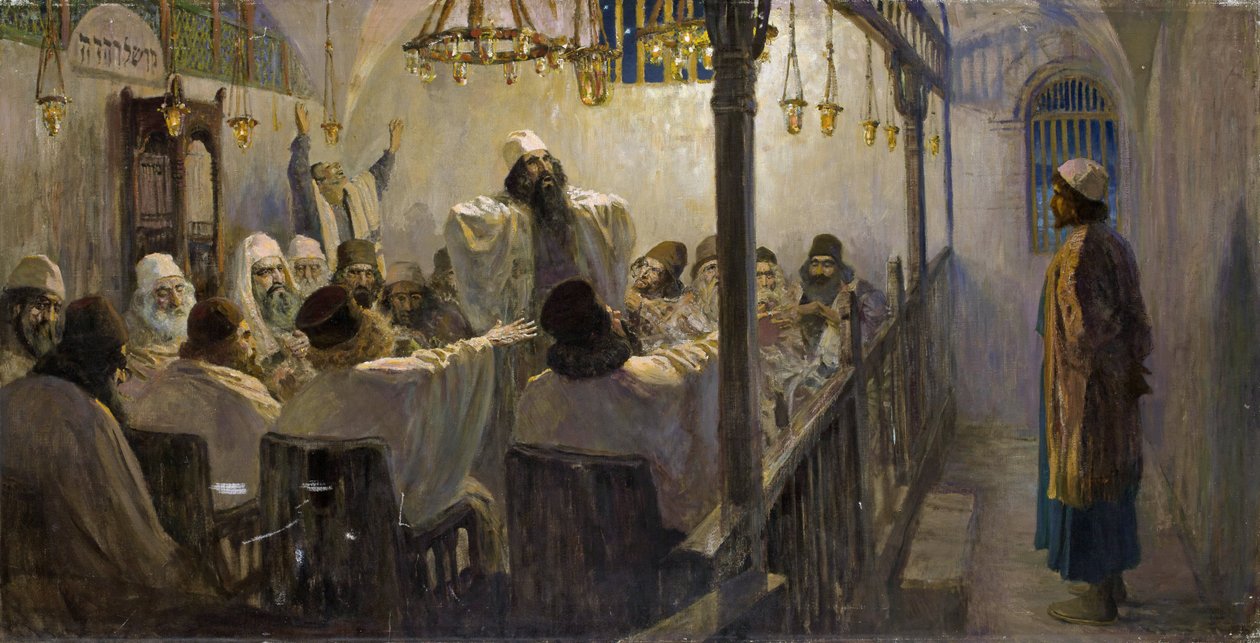 Il est coupable de la mort - Ölümden suçlu! - Polenov, Vasili Dmitrievich (1844-1927) - 1906 - Tuval üzerine yağlıboya - 113x220 - Özel Koleksiyon (Sanatçının 1890-1900