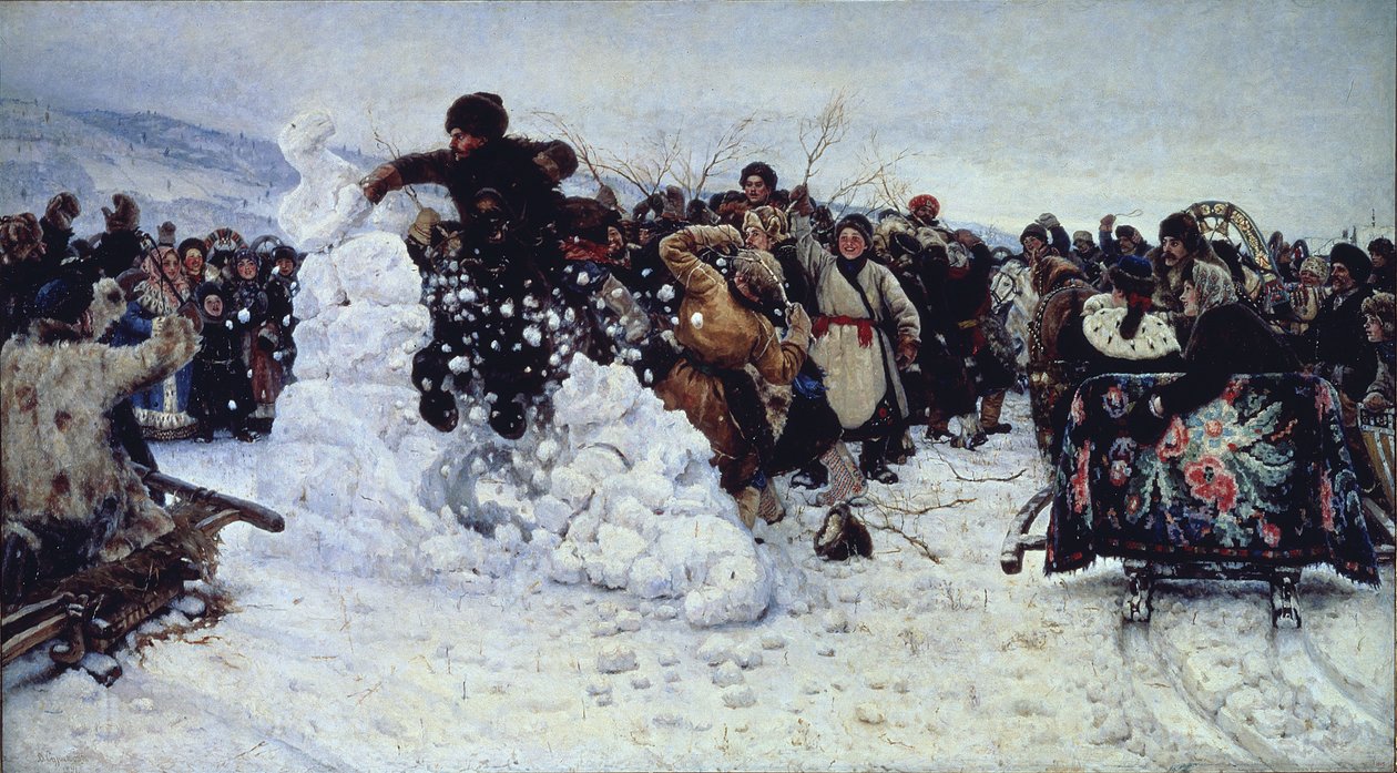 Kar Kalesi Fırtınası, 1891 by Vasilij Ivanovic Surikov