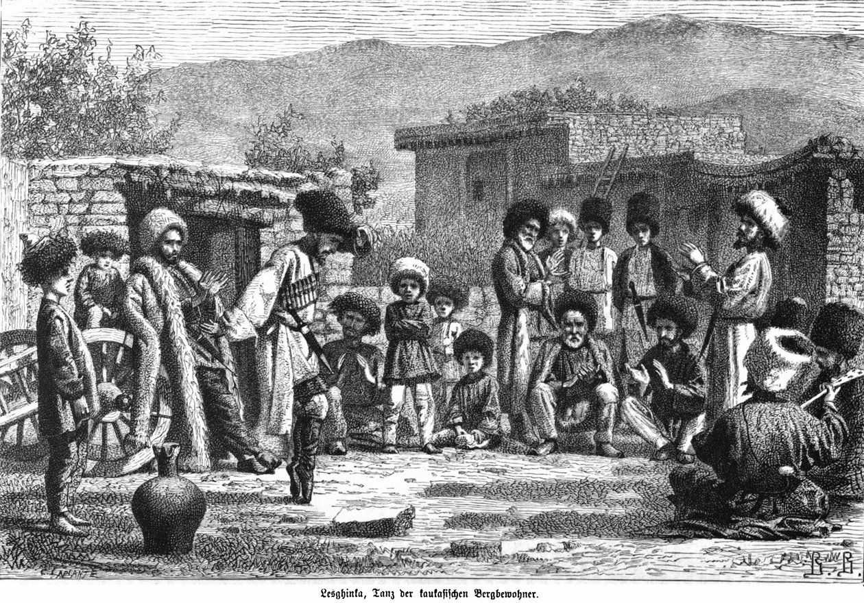 Lezginka. Küre by Vasili Vasilievich Vereshchagin