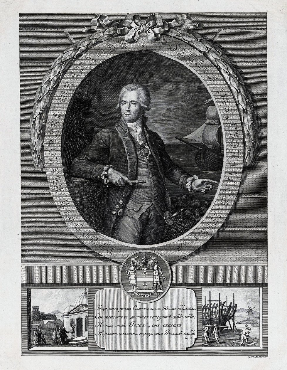 Grigory İvanoviç Şelikhov 1747-1795, 18. yüzyılın sonu.. by Vasily Ivanovich Ivanov