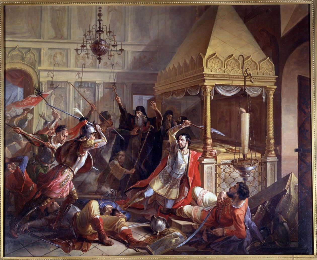 1610'daki Polonya kuşatması sırasında Prens Michail Volkonsky'nin kahramanca eylemi by Vasily Kuzmich Demidov