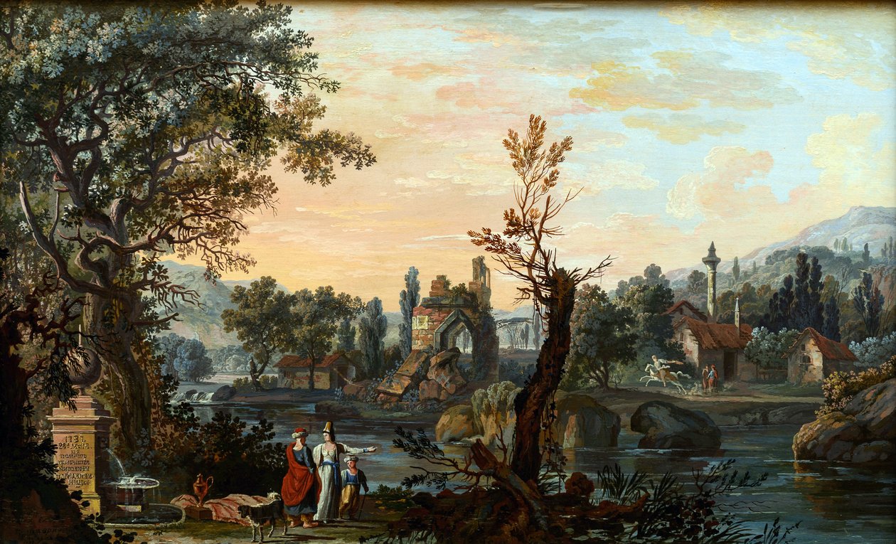 Tauride Görünümü (Tauric Chersonese, mevcut Kırım yarımadası) Petrov tarafından Taurid görünümü, Vasily Petrovich (1770-1810) by Vasily Petrovich Petrov
