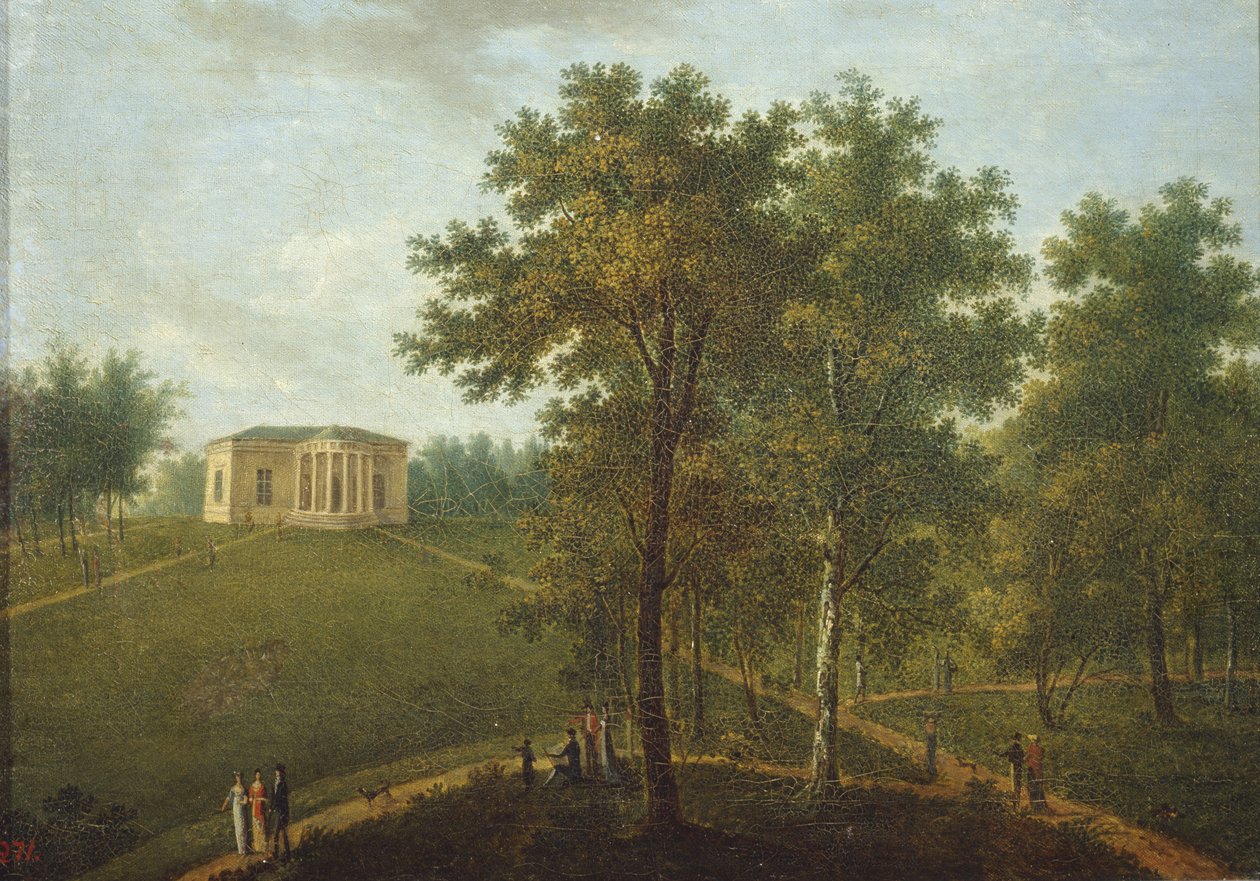 Hakikat Tapınağı. Kurakin Estate Nadezhdino Parkında Görünüm, 1790
