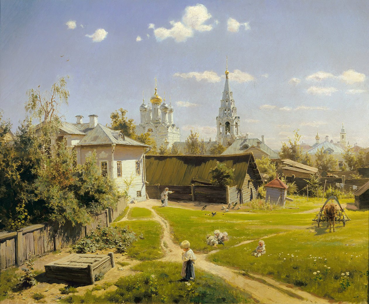 Moskova Avlusu by Vasily Polenov