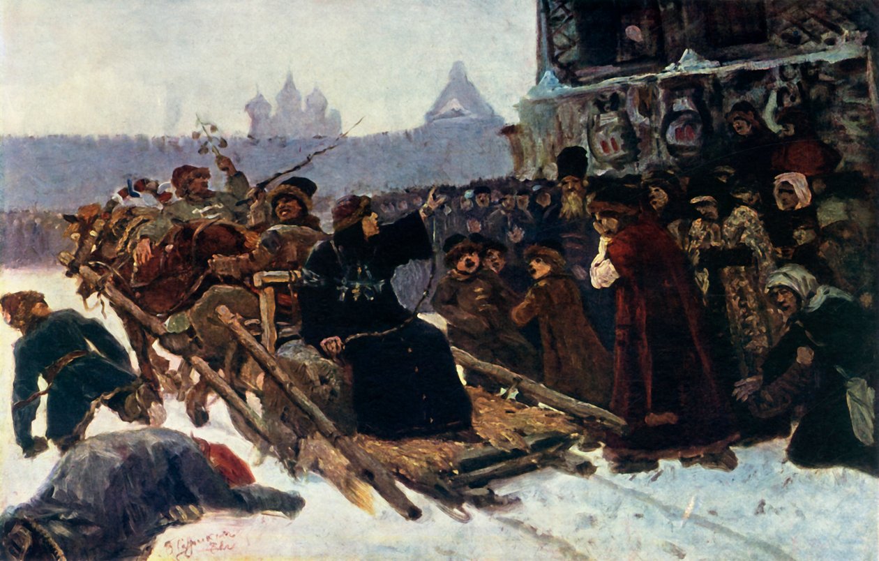 Boyar Morozova bir çalışma, 1881, 1965. by Vasily Surikov
