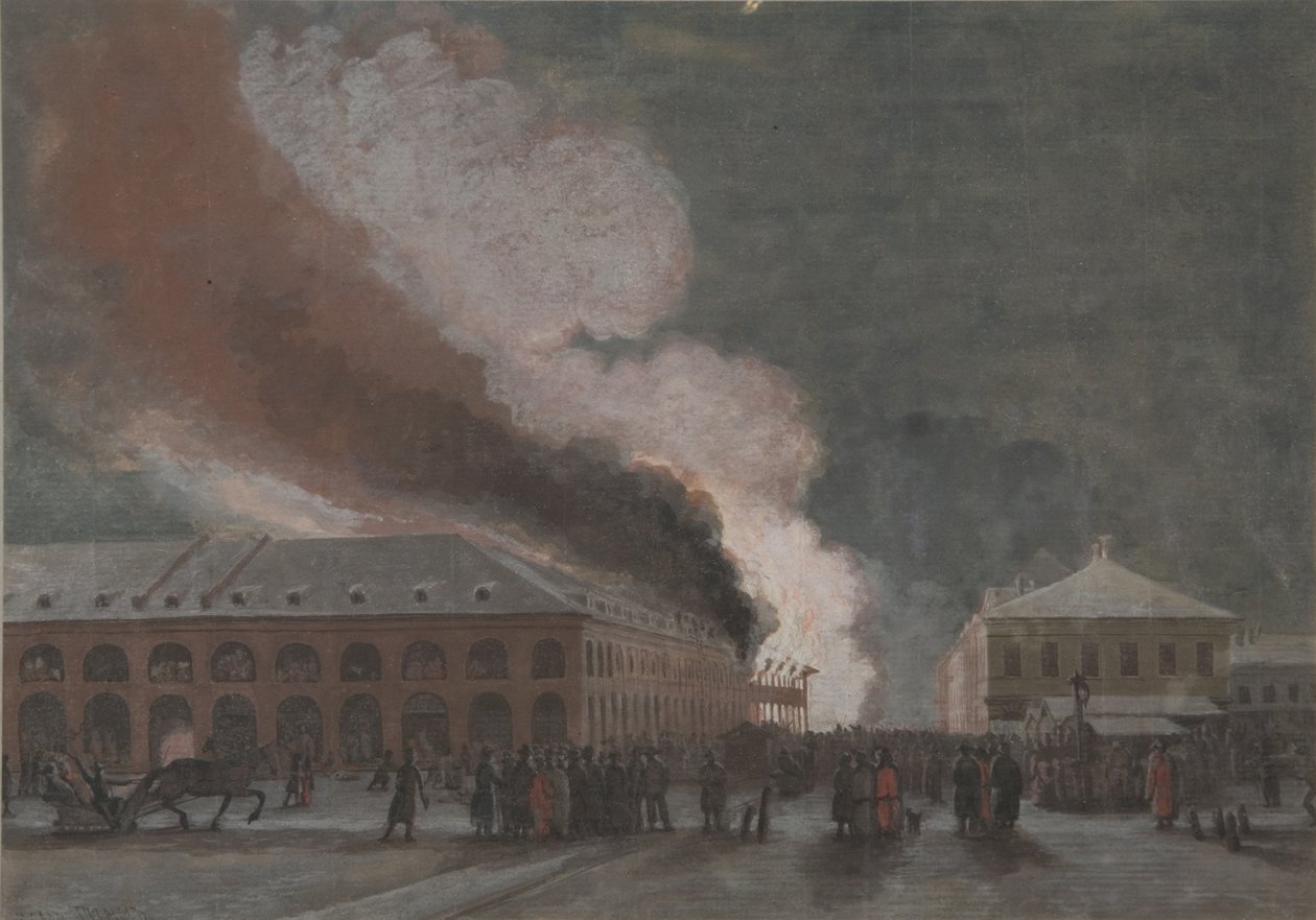 Tuz ticareti sırasında yangın by Georg Wilhelm Timm