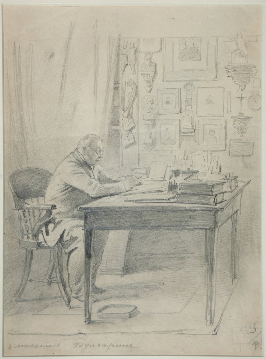 Yazar Faddei Bulgarin portresi 1789-1859, 1840