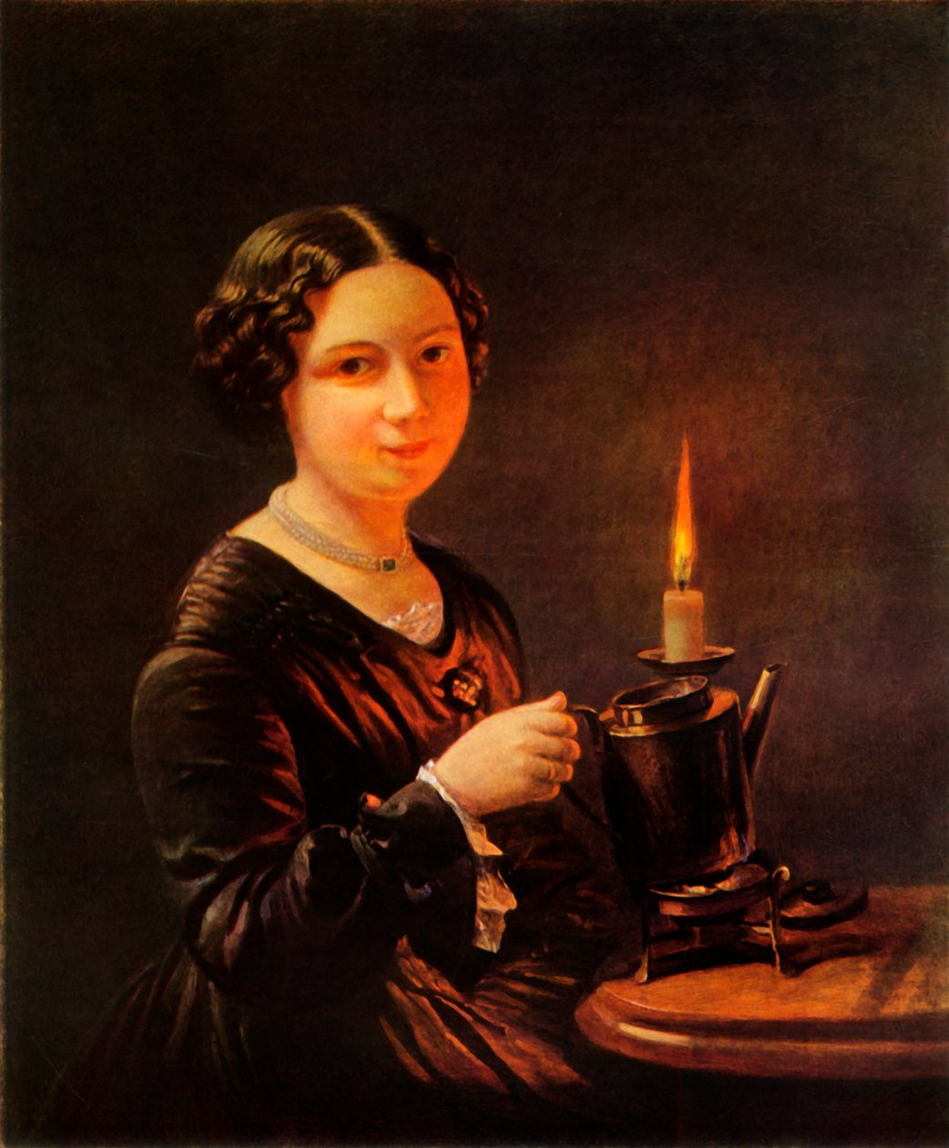 Mumlu Kız, 1840'lar, 1965. by Vasily Tropinin