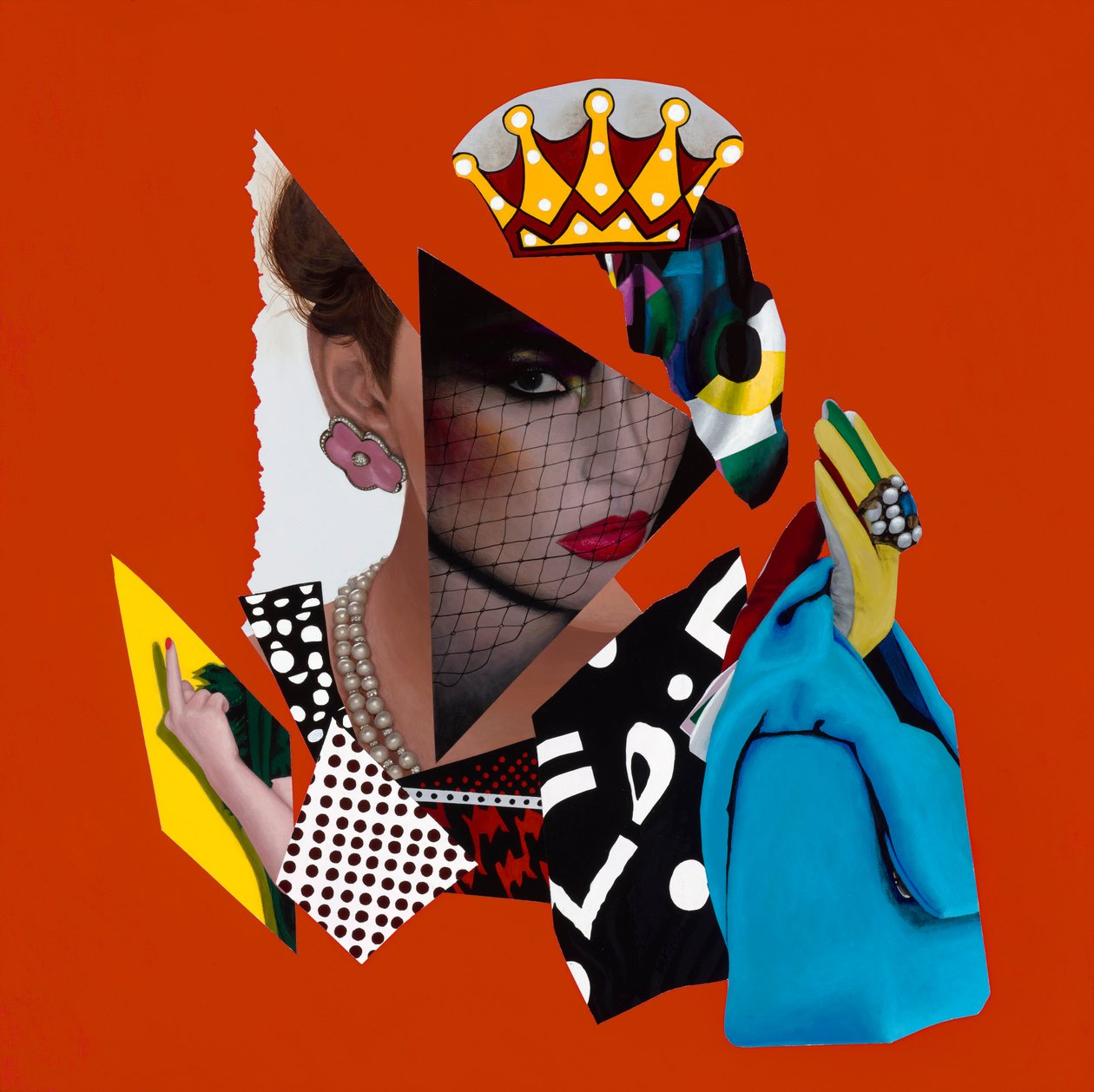 A bit of a Drama Queen, 2019 (Ahşap üzerine akrilik) by Vaskeen Vaskeen