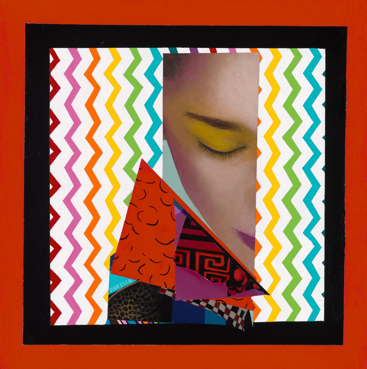 Hayat Mükemmel Değil Ama Saçlarım Mükemmel, 2019 (Ahşap üzerine akrilik) by Vaskeen Vaskeen