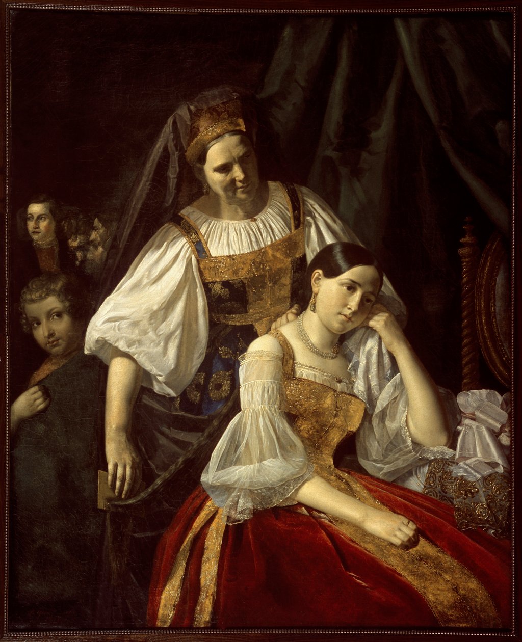 ""Seyahat Hazırlıkları"" Tablosu Vassili Feklistov (Feklistov) (19. yüzyıl) 1848 Dim 141x114 cm Devlet Rus Müzesi, Saint Petersburg (Petersburg) by Vassili Feklistov
