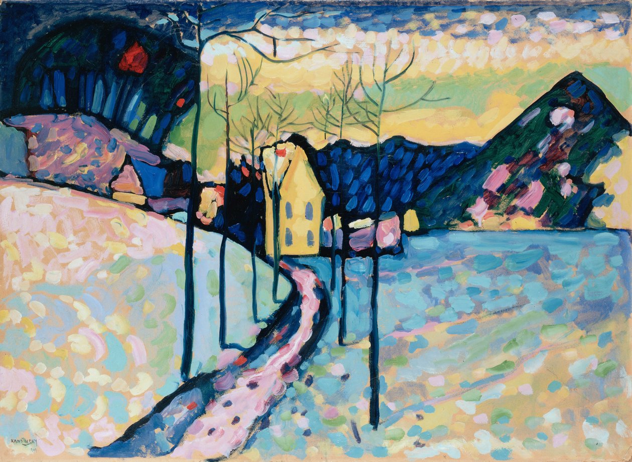 Kış Manzarası, 1909. by Wassily Kandinsky