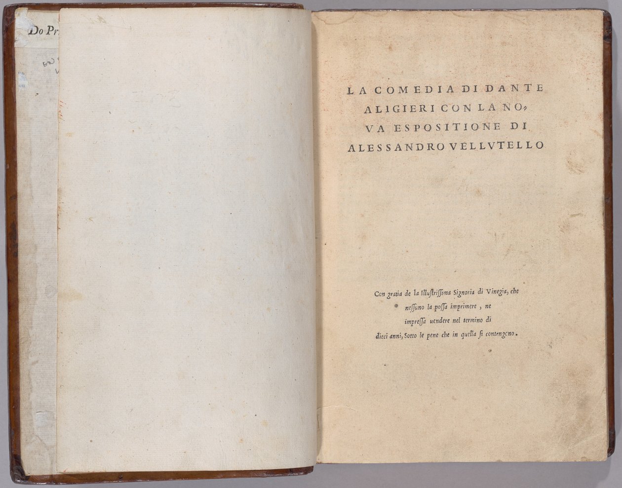 Komedi by Venetian 16th Century, Dante Alighieri