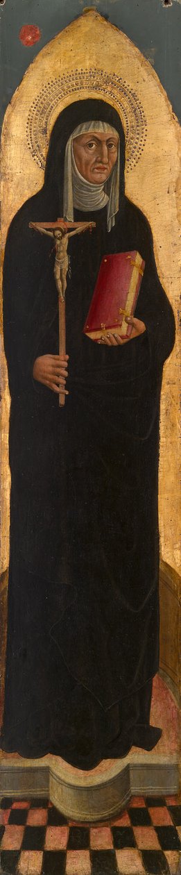 Bir Augustinerinnen mihrabından Aziz Monica by Venetian School