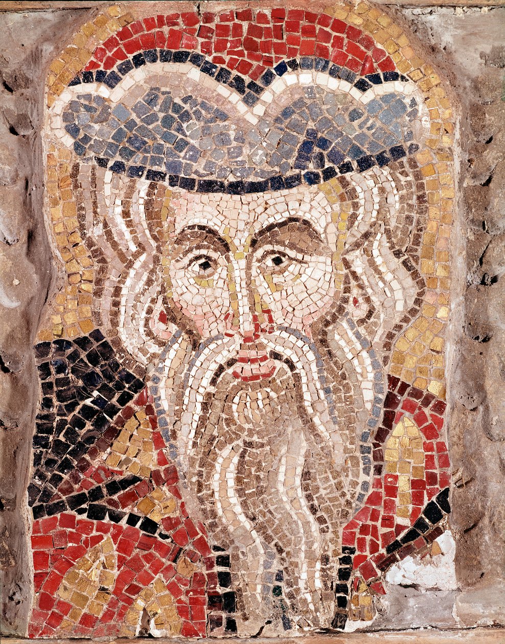 Bir peygamberin başı (mozaik by Veneto Byzantine School