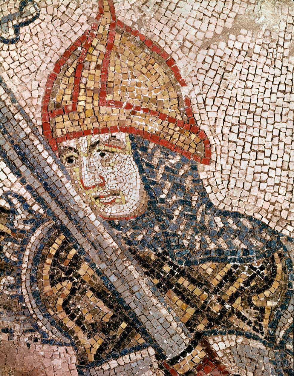 Bir askerin başı (mozaik detay by Veneto Byzantine School