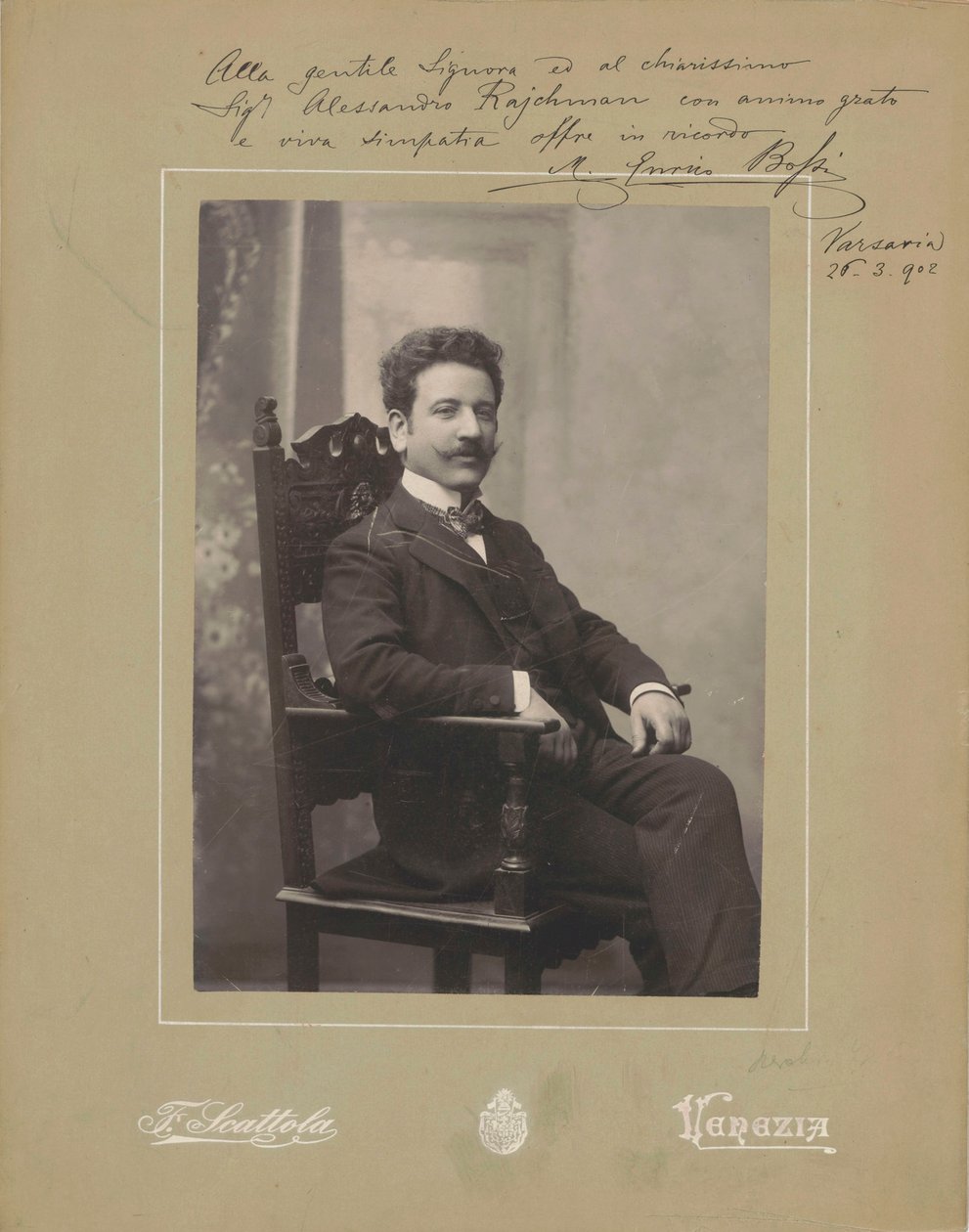Organist ve besteci Marco Enrico Bossi