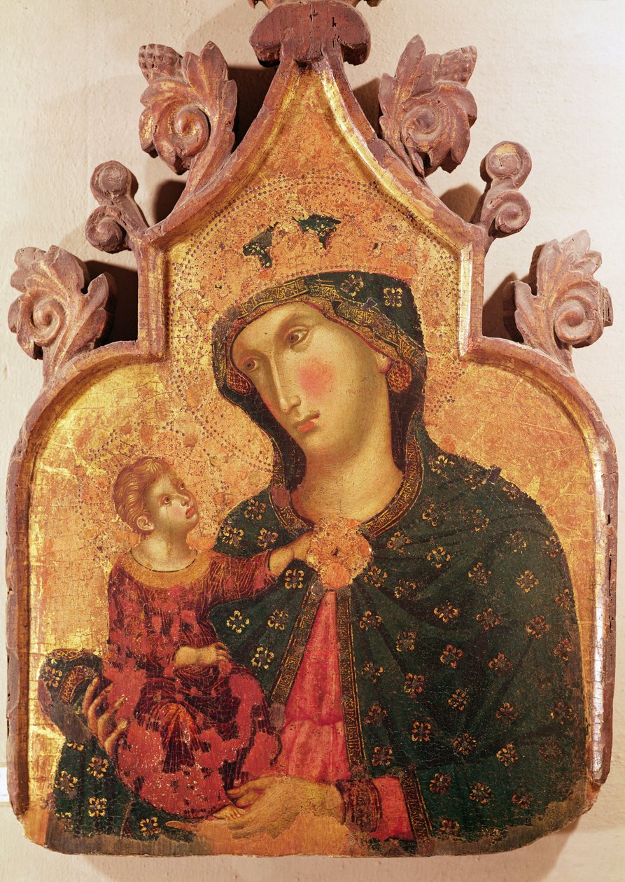 Bakire ve Çocuk (panelde öfke) by Lorenzo Veneziano