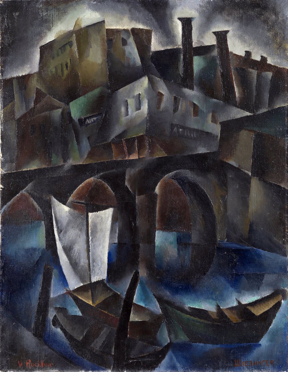 Tiflis Görünümü (veya Tiflis, Gürcistan) - Tiflis Görünümü Tablo Vera Rockline (Rokhlina) (1896-1934) Tuval üzerine yağlı boya 1919-1920 Dim 97,5x75.5 cm Özel Koleksiyon by Vera Rockline