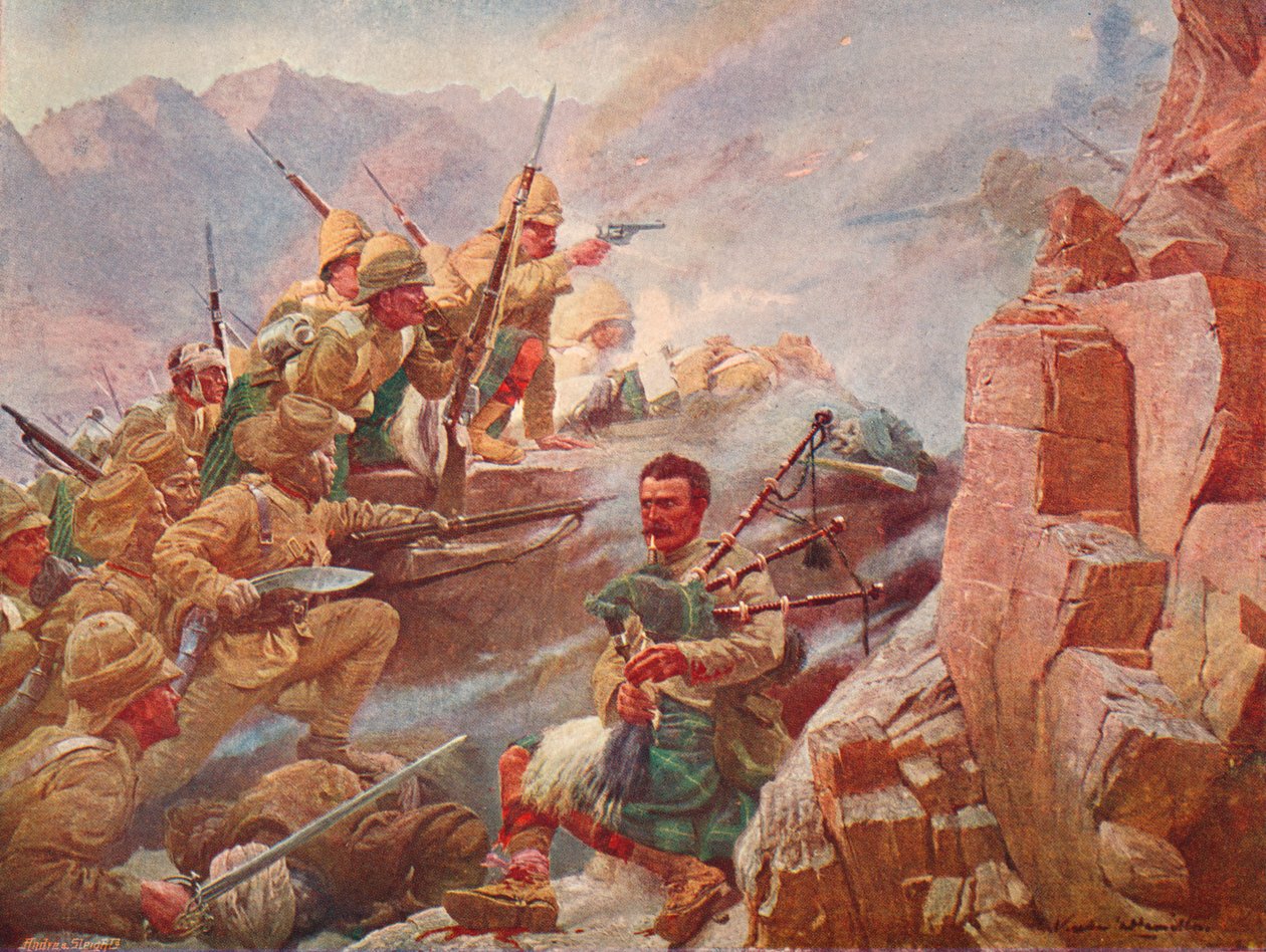 Gordon Highlanders ve Gurkhalar tarafından Dargai Tepeleri