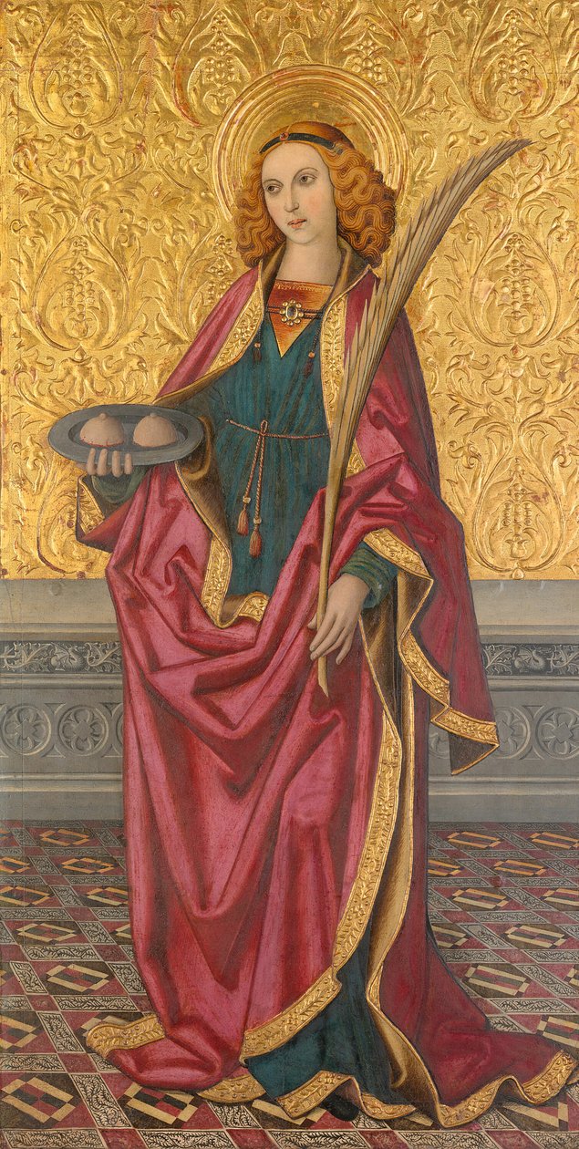 Aziz Agatha, Yaklaşık 1500 by Vergós Workshop