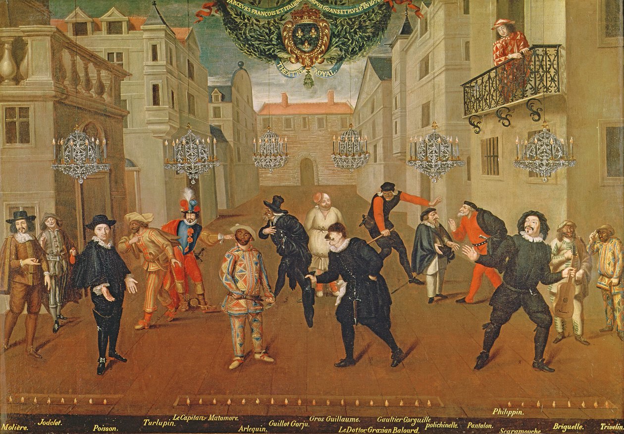 Farces Oynayan İtalyan ve Fransız Komedyenler, 1670 by Verio