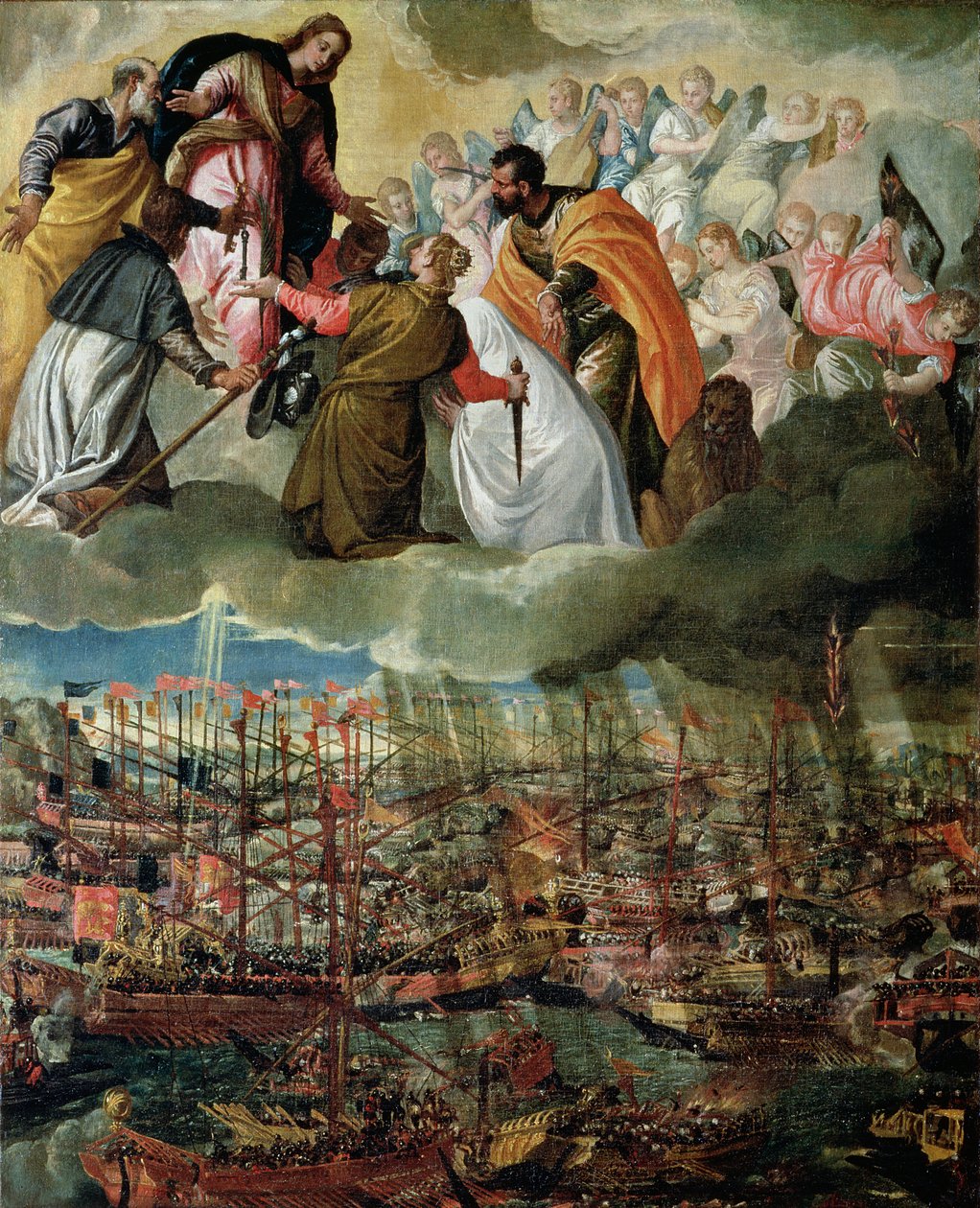 7 Ekim 1571 İnebahtı Savaşı Alegori by Paolo Veronese