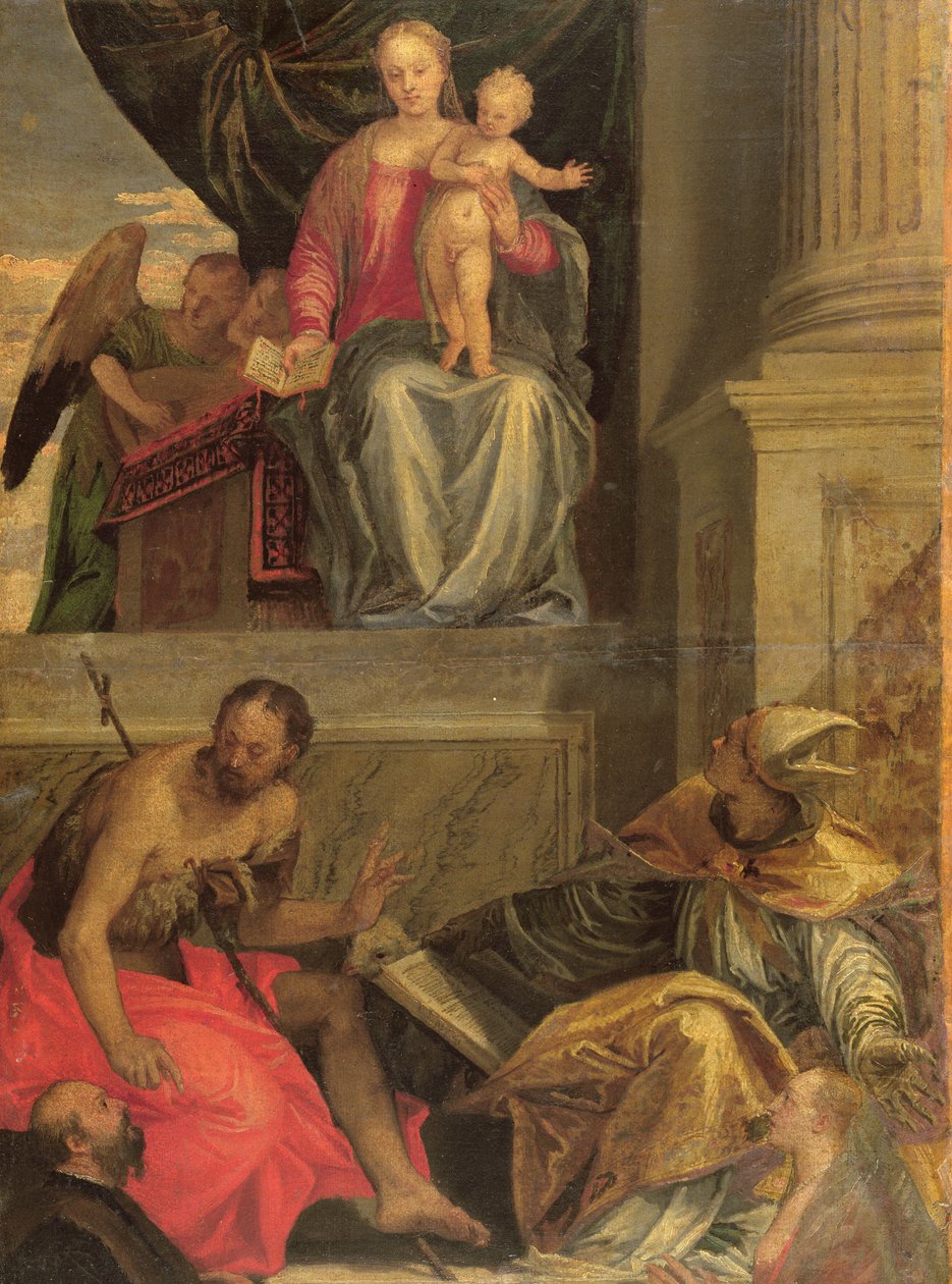 Bevilacqua Altarpiece için eskiz by Paolo Veronese