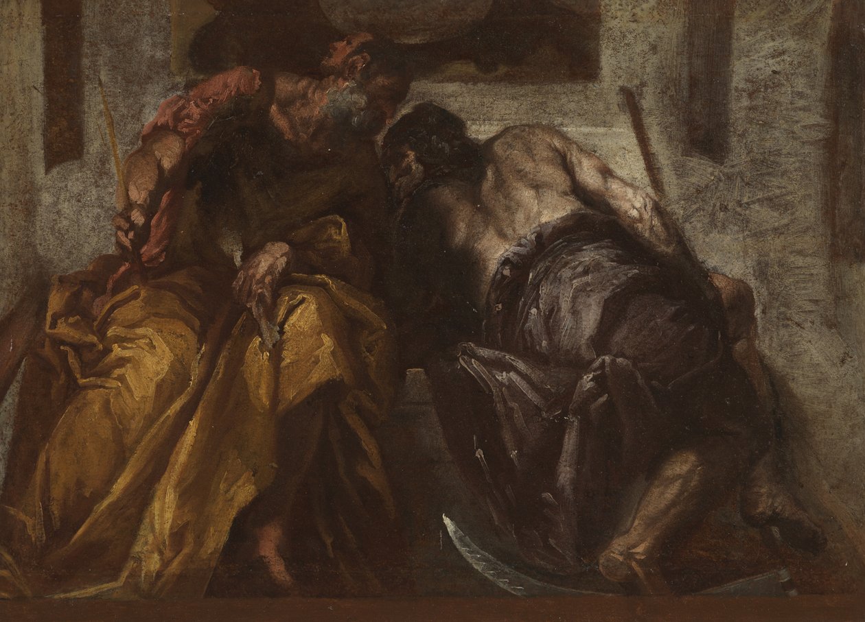 Janus ve Satürn, c.1730-70 by Veronese