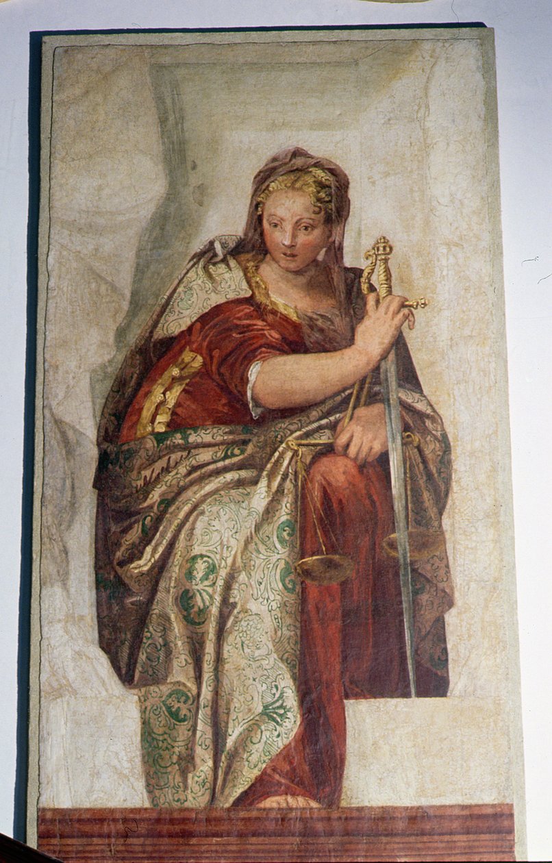 Adalet, kutsallığın duvarlarından by Veronese
