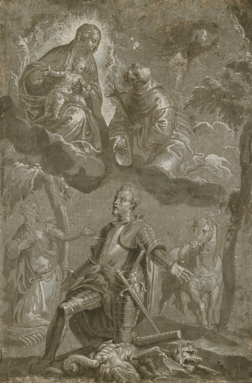 Aziz Francis ve Aziz George ile Bakire ve Çocuk, by Veronese
