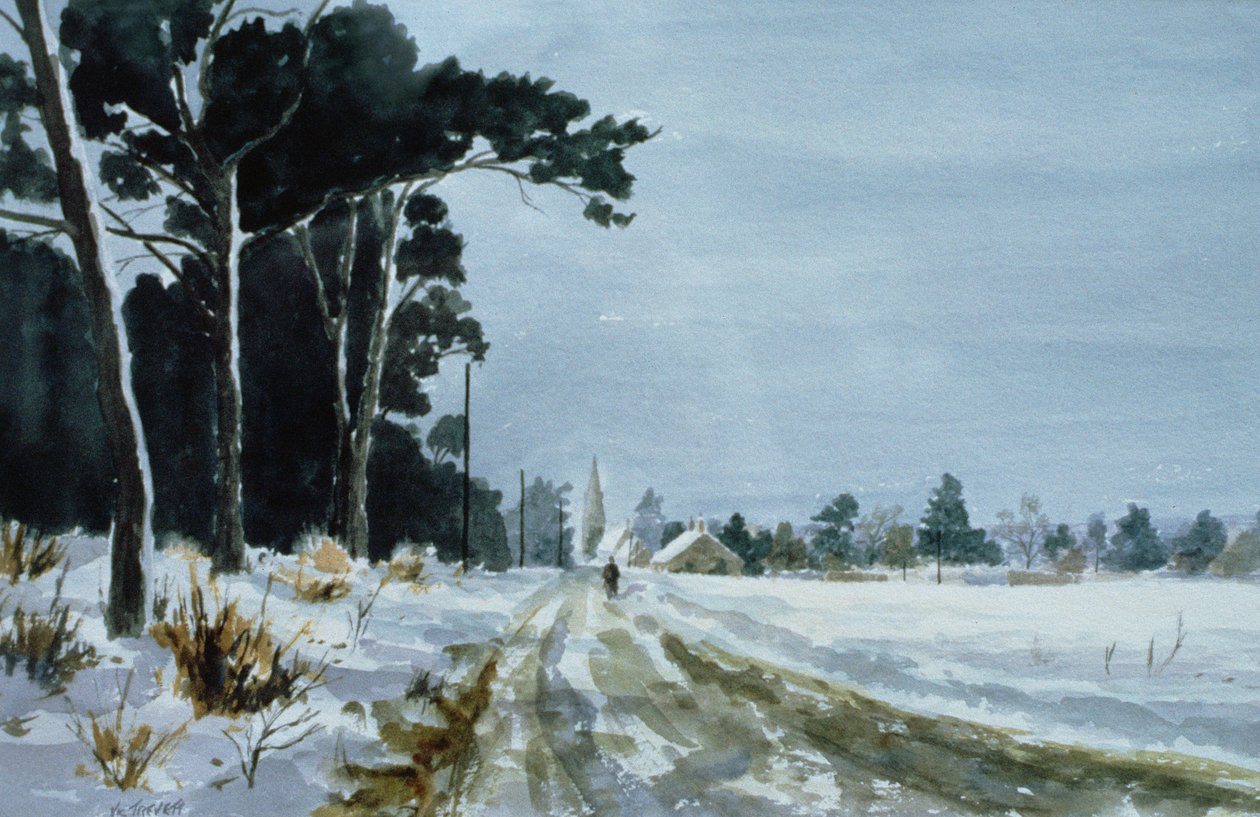 Karda Hermitage Yolu (Rochester yakınlarındaki Higham Köyü) by Vic Trevett