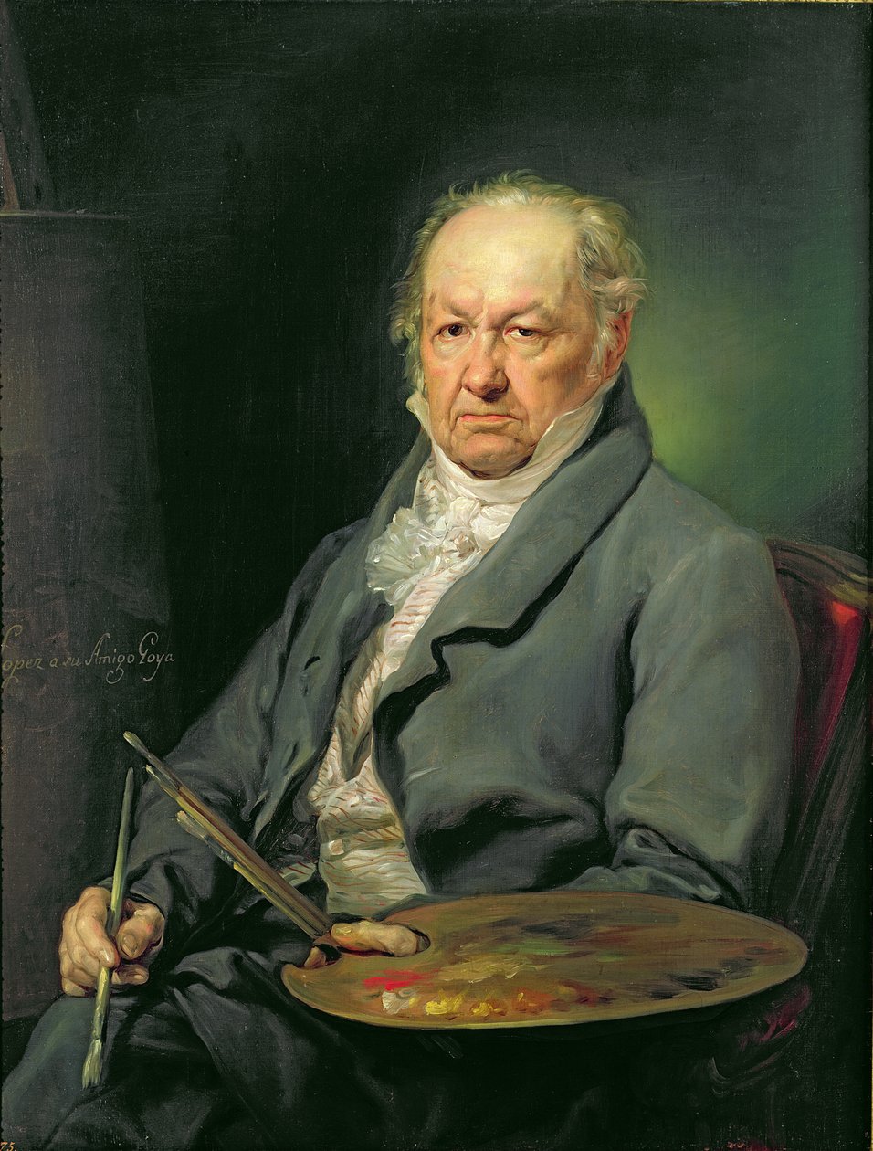 Francisco Jose de Goya, 1826 by Vicente Lopez y Portana