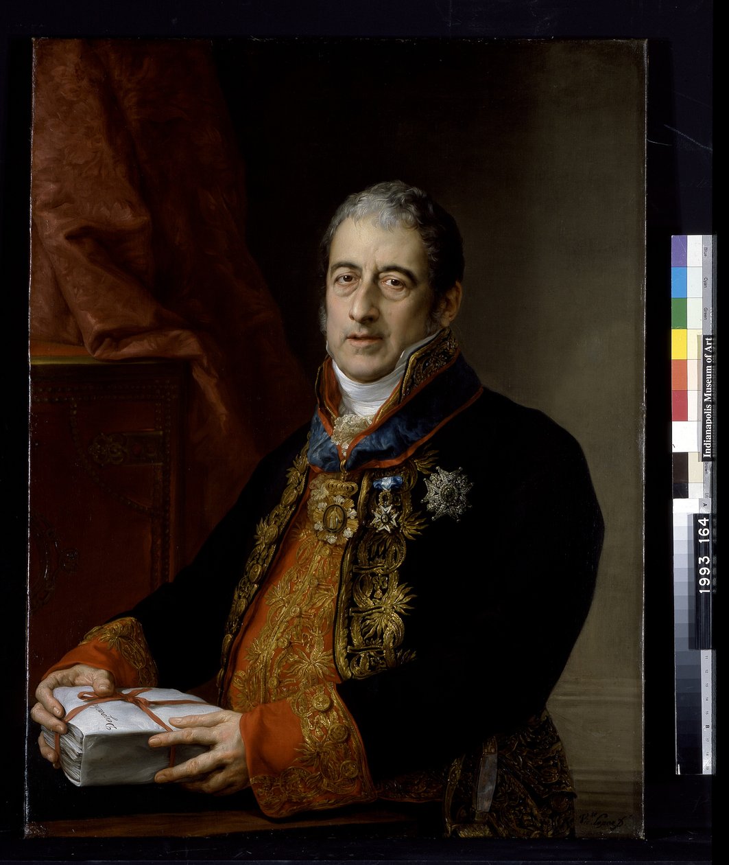Juan Miguel De Grijalba'nın Portresi (tuval üzerine yağlıboya) by Vicente Lopez y Portana