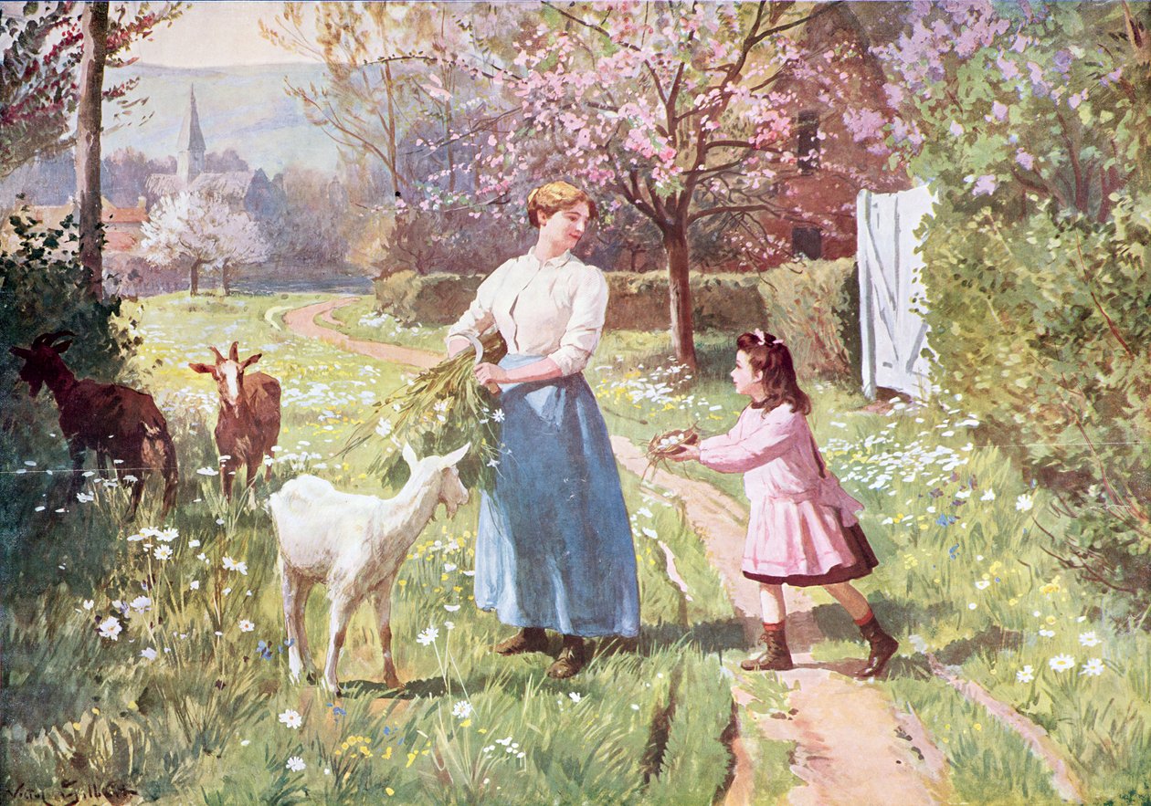 Ülkedeki Paskalya Yumurtaları, 1908 by Victor Gabriel Gilbert