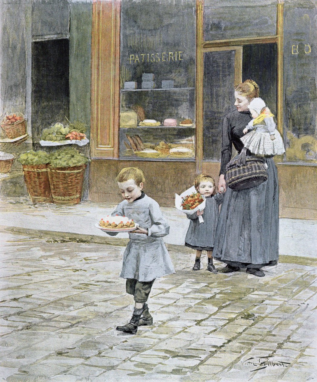 Babalar Günü, 1891 by Victor Gabriel Gilbert