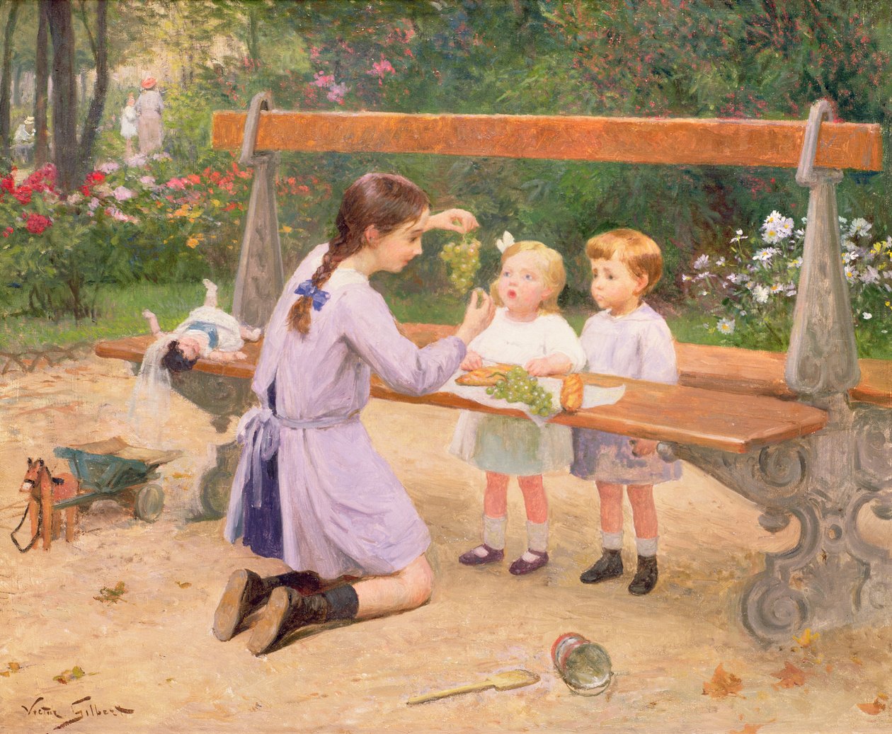 üzüm tadımı by Victor Gabriel Gilbert