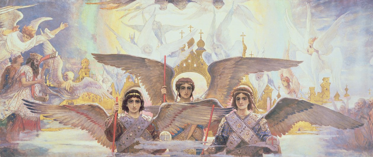 Central Panel from the Threshold of Paradise, 1885-96  by Victor Mikhailovich Vasnetsov