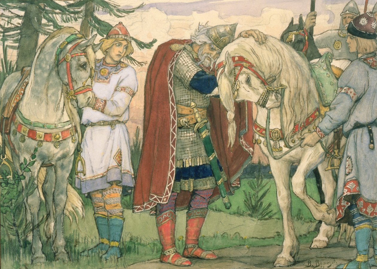 The Song of Prince Oleg, 1899  by Victor Mikhailovich Vasnetsov
