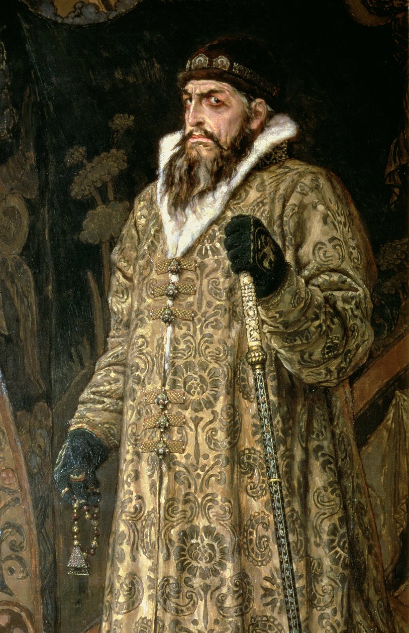 Çar Ivan IV Vasilyevich Korkunç 1530-84 1897 tuval üzerine yağlı boya 89327 detayı by Victor Mikhailovich Vasnetsov