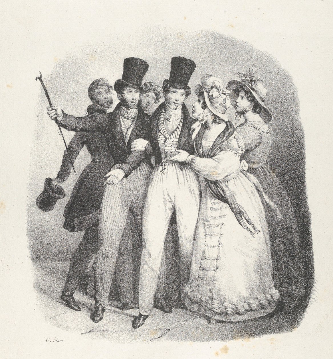 Çatlak. VII: Kim bana sahip çıkacak Kim bana sahip çıkacak, 1824. by Victor Adam