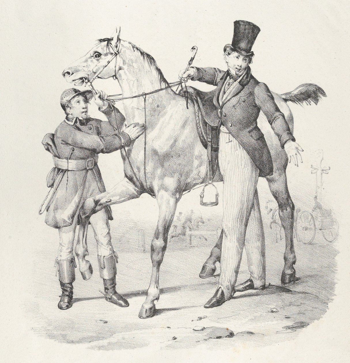Çatlak. VI: Yürüyemedim Artık hiçbir yere yürüyemiyorum, 1824.. by Victor Adam